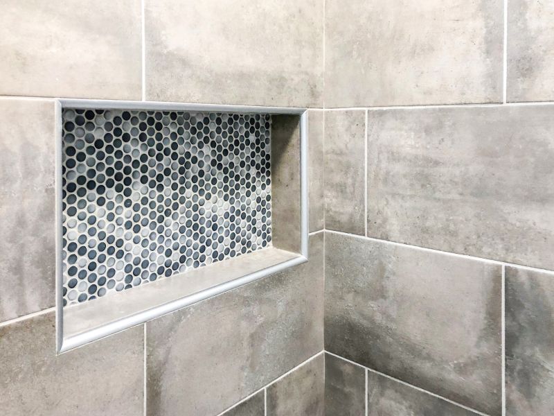 Custom Shower Niche with Lighting